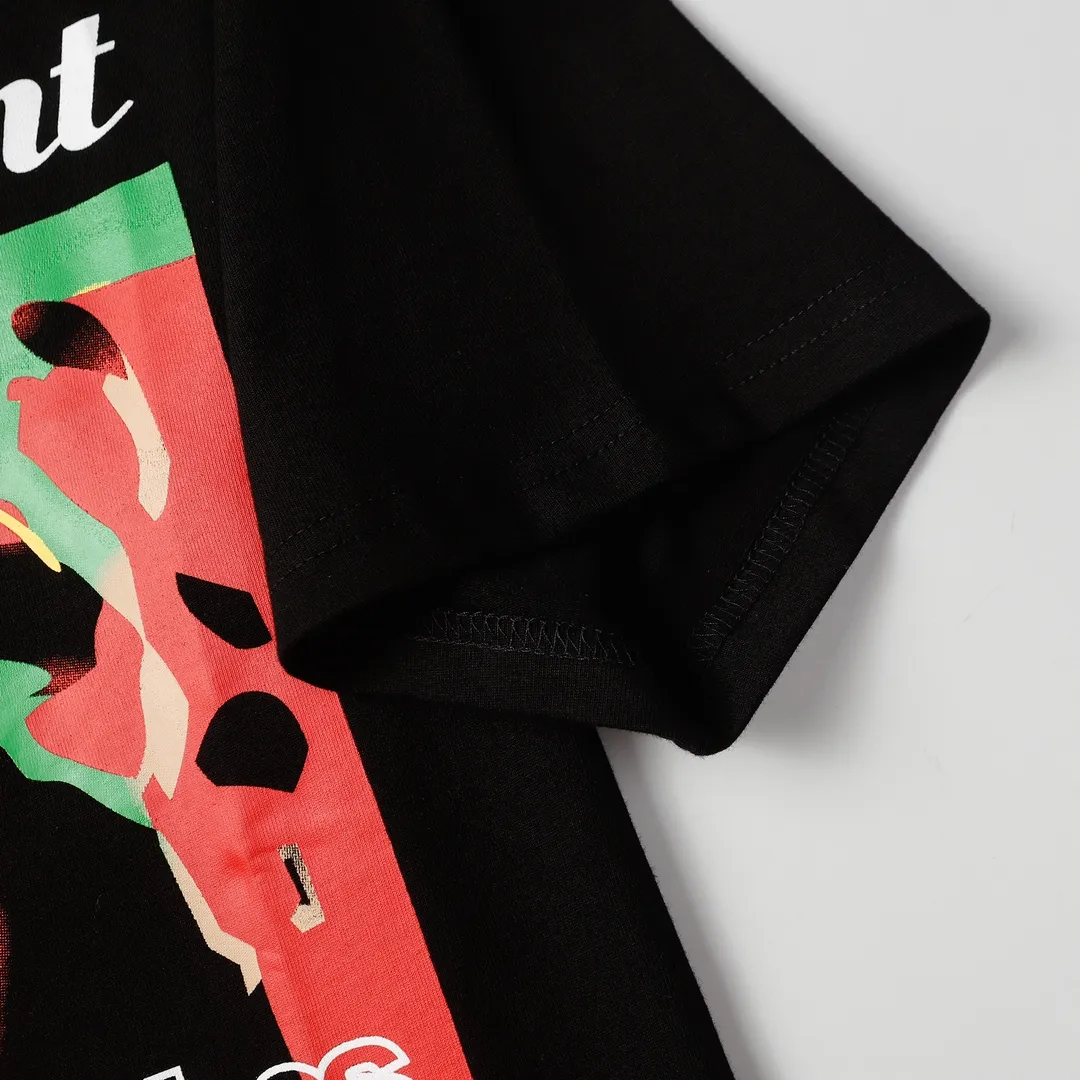Saint Michael series trendy T craft drawing round neck short sleeves Style number: D3185 P116 Color: black Size: S M L XL